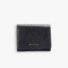 Mac Douglas - Porte-monnaie cuir rabat Cappuccino Alba noir
